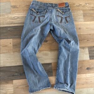 Mens Lucky Brand Blue Relaxed Jeans Classic Fit
